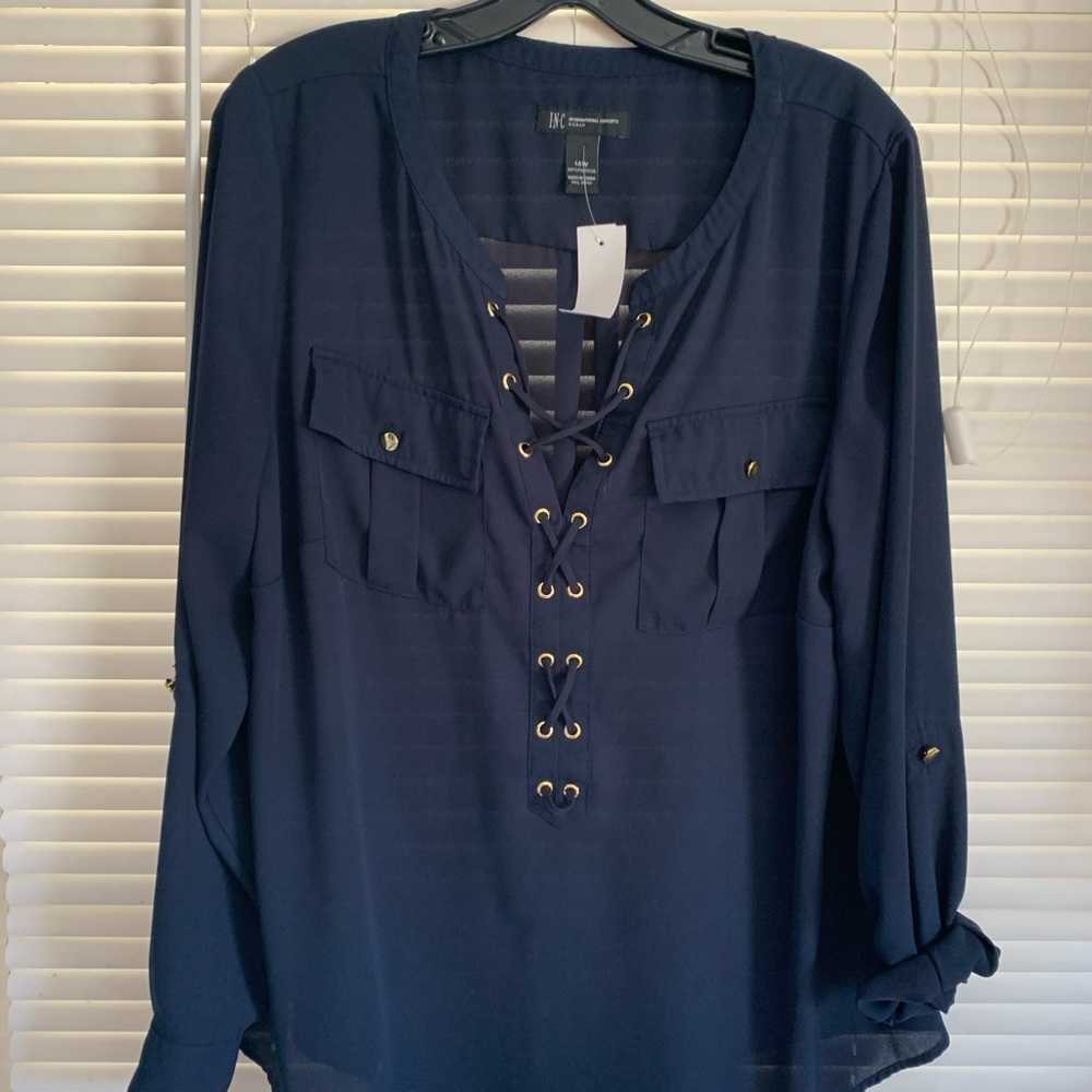 Chiffon type long sleeve top